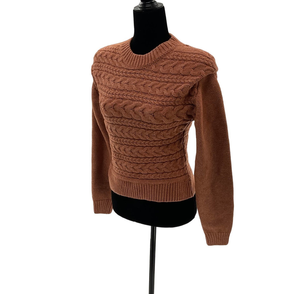 Blank NYC crew neck Sweater orange Small